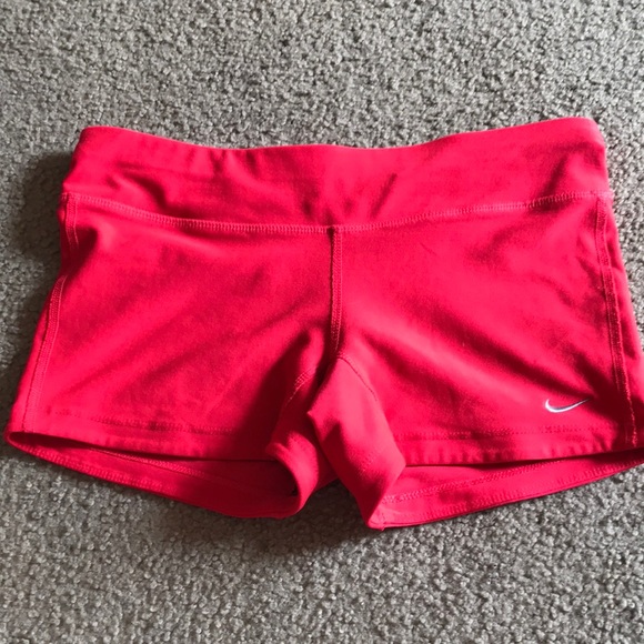 Nike | Shorts | Neon Red Nike Booty 
